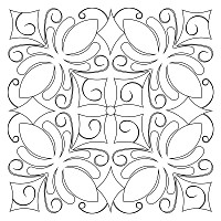 feather zig zag block